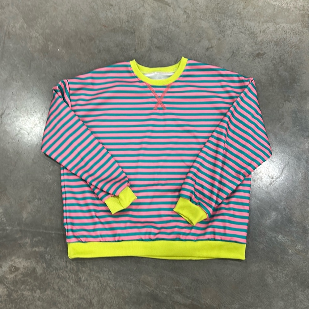 Striped crew neck
